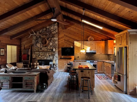 Main living area of the cabin