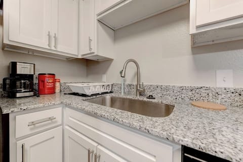 Coffee stop station to get your morning dose on some beautiful granite countertops