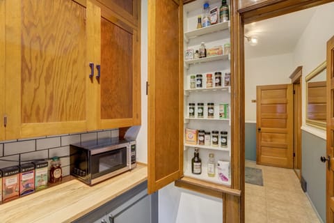 Plenty of counter space to whip up your favorite meals! Some spices available for your use!