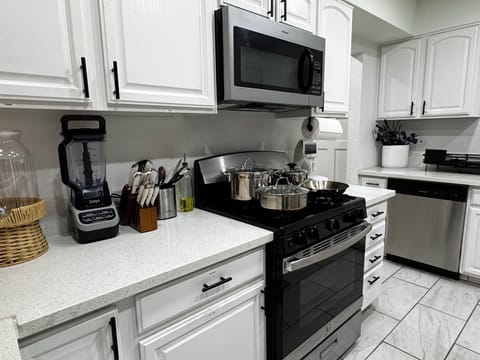 Fully stocked kitchen