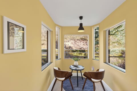 Cozy dining room nook, perfect for enjoying morning coffee or tea