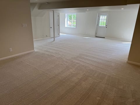 Very spacious walk out basement has large open space and a ton of storage