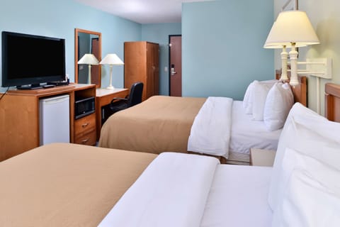 Room, 2 Queen Beds, Non Smoking | Premium bedding, desk, laptop workspace, blackout drapes