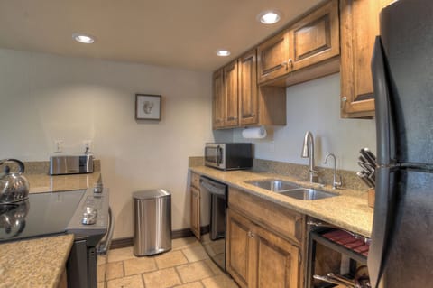 Fully stocked kitchen