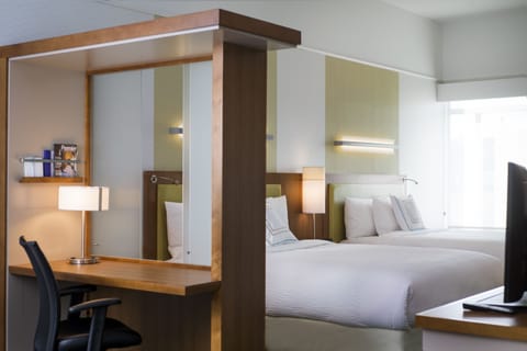 Suite, Multiple Beds | Premium bedding, desk, blackout drapes, iron/ironing board