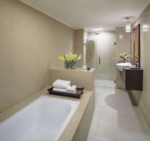 Suite, 2 Bedrooms | Bathroom | Eco-friendly toiletries, hair dryer, bathrobes, slippers