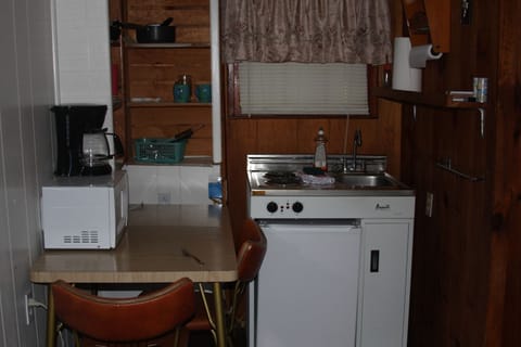 Orange Cottage, 2 Rooms | Private kitchen | Fridge, microwave, stovetop, coffee/tea maker