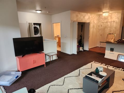 A view of the TV and a different angle.