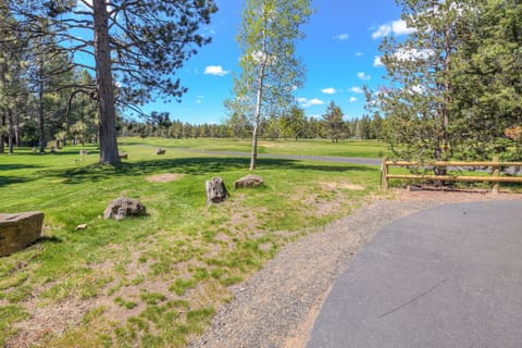 A bike path goes nearby the home
