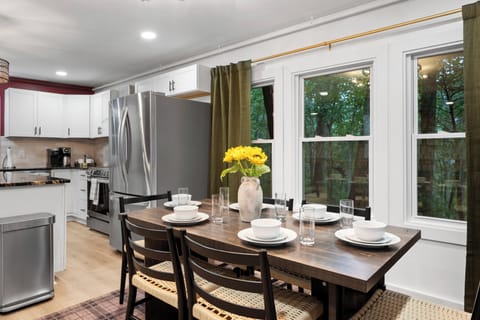 Our second dining setup comfortably accommodates six, making it perfect for intimate meals and lively conversations.