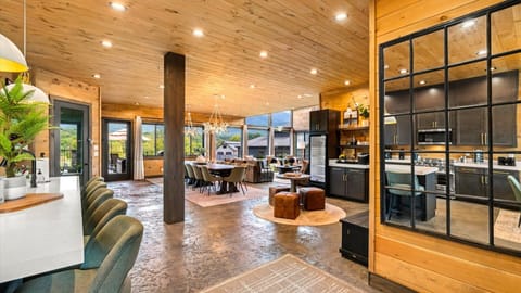 Versatile seating available in and around the kitchen