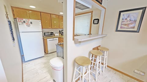 Three can sit at the bar