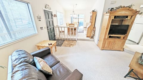 Living looking at Dining