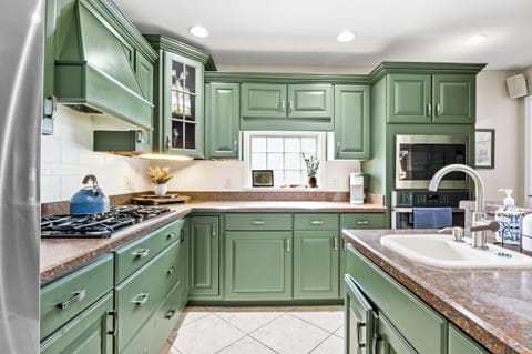 Kitchen: Your spacious, fully equipped kitchen awaits! Perfect for morning coffees and delicious dinners.