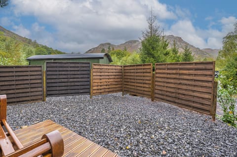 Enclosed garden area at Bluebell Lodge