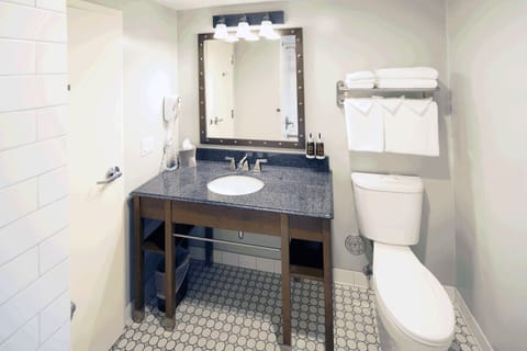 Standard Room, 2 Queen Beds | Bathroom | Combined shower/tub, free toiletries, hair dryer, towels