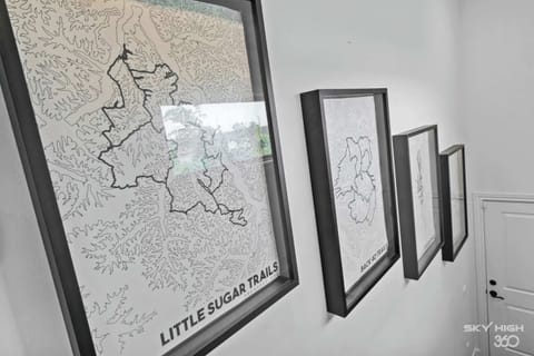 Stairs going down to the garage