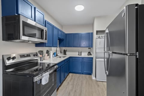 Rise testThe updated kitchen offers ample space & all the comforts of home​