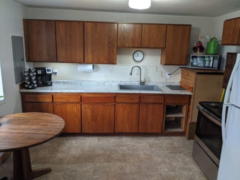 Recently remodeled kitchen with all appliance including induction plate