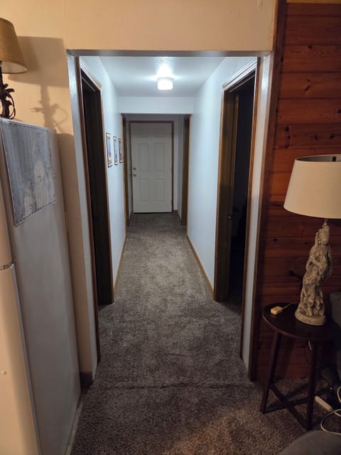 Hallway looking to the back deck/door entrance