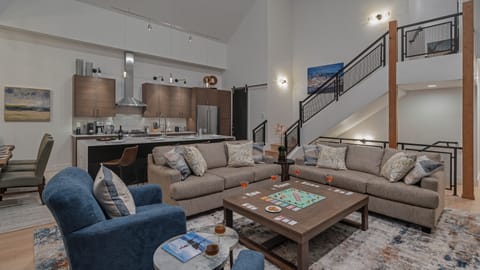 Uptown House: Great Room, Main Level - Looking into the kitchen