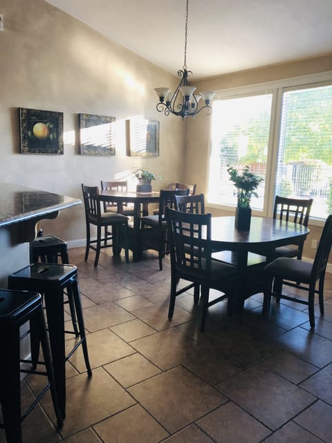 Kitchen with ample seating