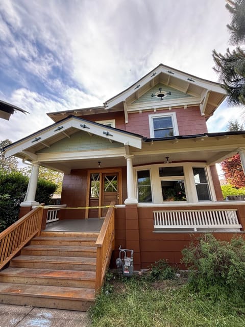 Exetrior front- right after new paint