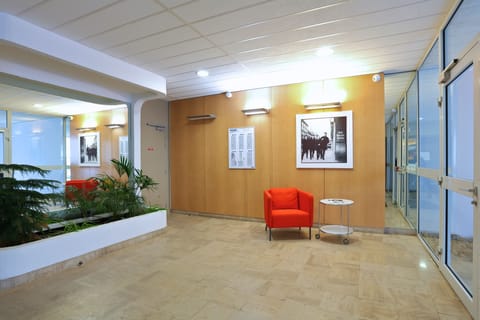 Interior entrance