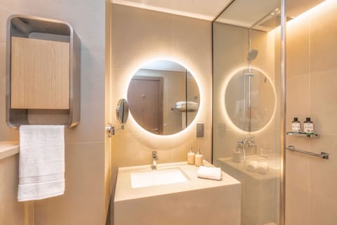 Free toiletries, hair dryer, slippers, towels