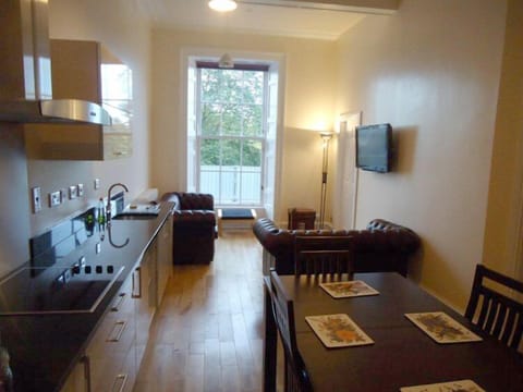 Standard Apartment, 2 Bedrooms (16 Union Terrace) | Living area | Flat-screen TV, DVD player