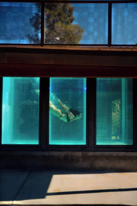 The pool provides incredible photo opportunities