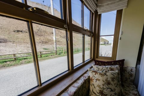 Outside view of the window in the master bedroom.