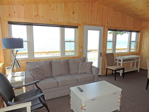 Cottage 23, 3 Bedrooms (slightly rustic/economical) | Living area | Flat-screen TV