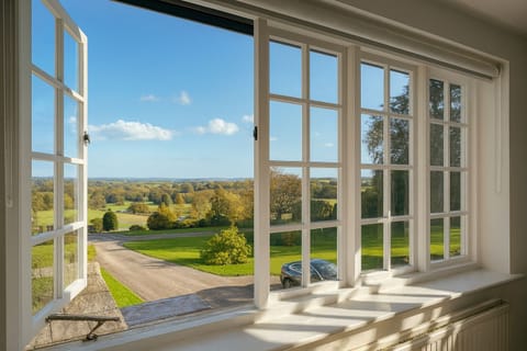 View from living room over Kenn Valley towards Exeter