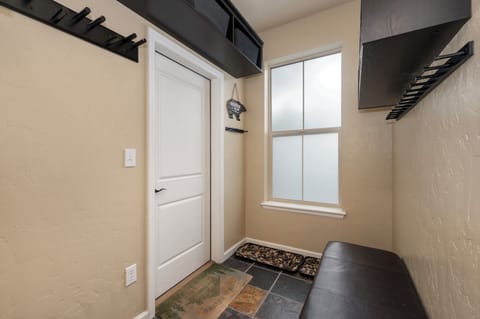 Ski valet entry room where boots, gloves and other outdoor gear can be kept