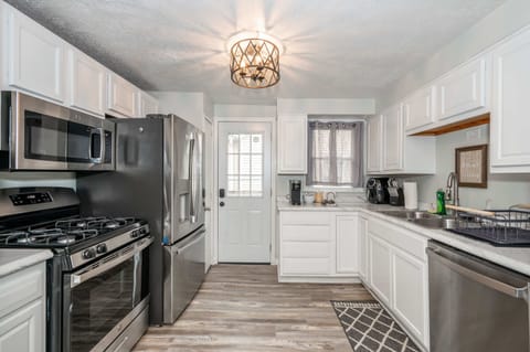 The kitchen is well equipped for an unforgettable getaway