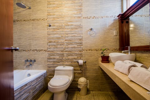 Triple Room | Bathroom | Combined shower/tub, free toiletries, towels