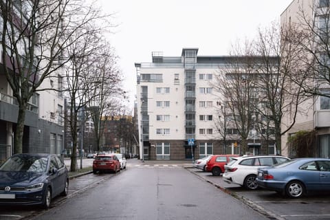 Appartment building from the street view
