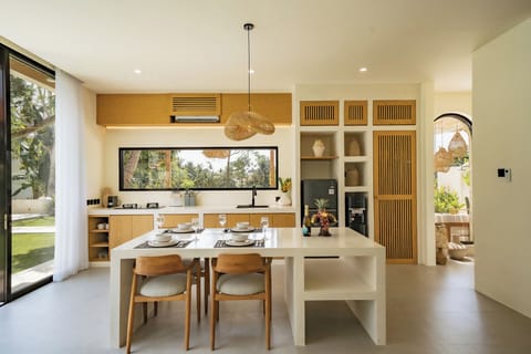 Villa, 3 Bedrooms, Patio, Pool View | Private kitchen | Coffee/tea maker, cookware/dishes/utensils