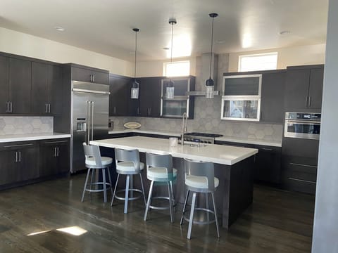 Gourmet kitchen open concept