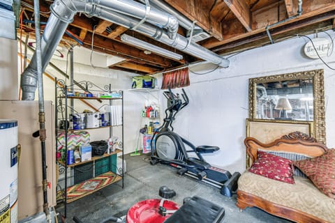 Basement | Elliptical | Twin Bed | Washer/Dryer | Basement Level