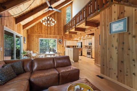 Settle in by the fire and enjoy the perfect mix of mountain charm and modern comfort in this cozy retreat.