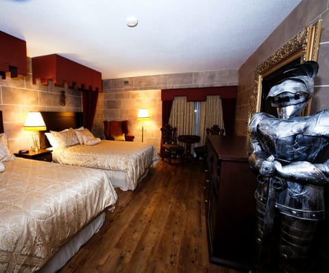 Room, 2 Queen Beds, Non Smoking (Castle Theme) | In-room safe, desk, blackout drapes, iron/ironing board
