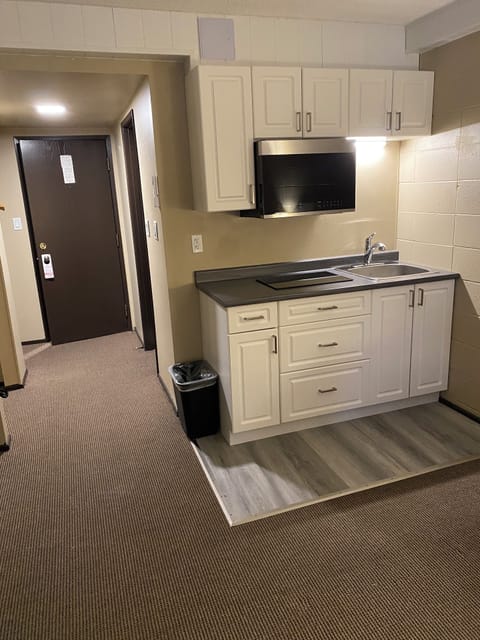 Individually decorated, individually furnished, desk, laptop workspace