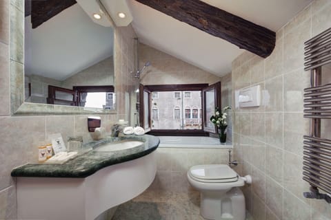 Standard Double or Twin Room | Bathroom | Combined shower/tub, hair dryer, slippers, bidet