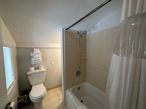 1 Queen Bed and 1 Single Bed, Inn Style  | Bathroom | Shower, free toiletries, towels