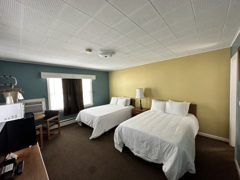 2 Full Beds, Motel Style | Iron/ironing board, free WiFi