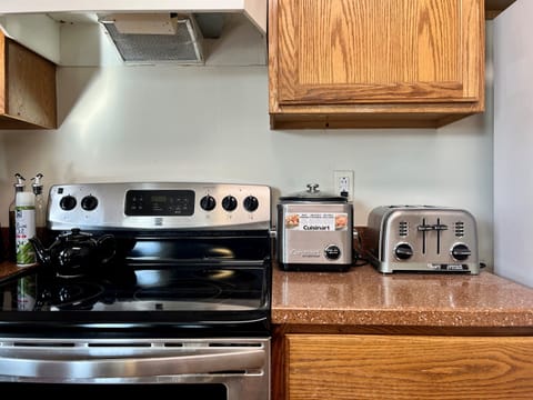 The well-stocked kitchen