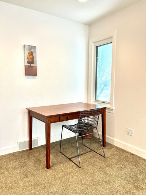 full cherry desk in main floor primary