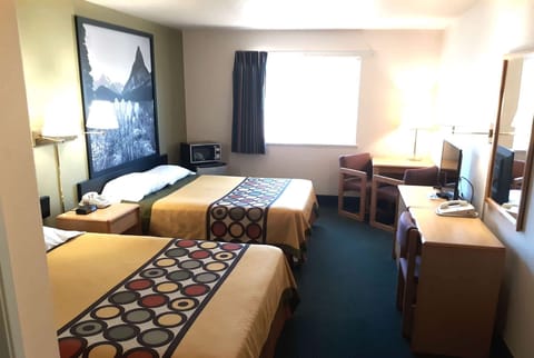 Room, 2 Queen Beds, Non Smoking | Desk, blackout drapes, free WiFi, bed sheets